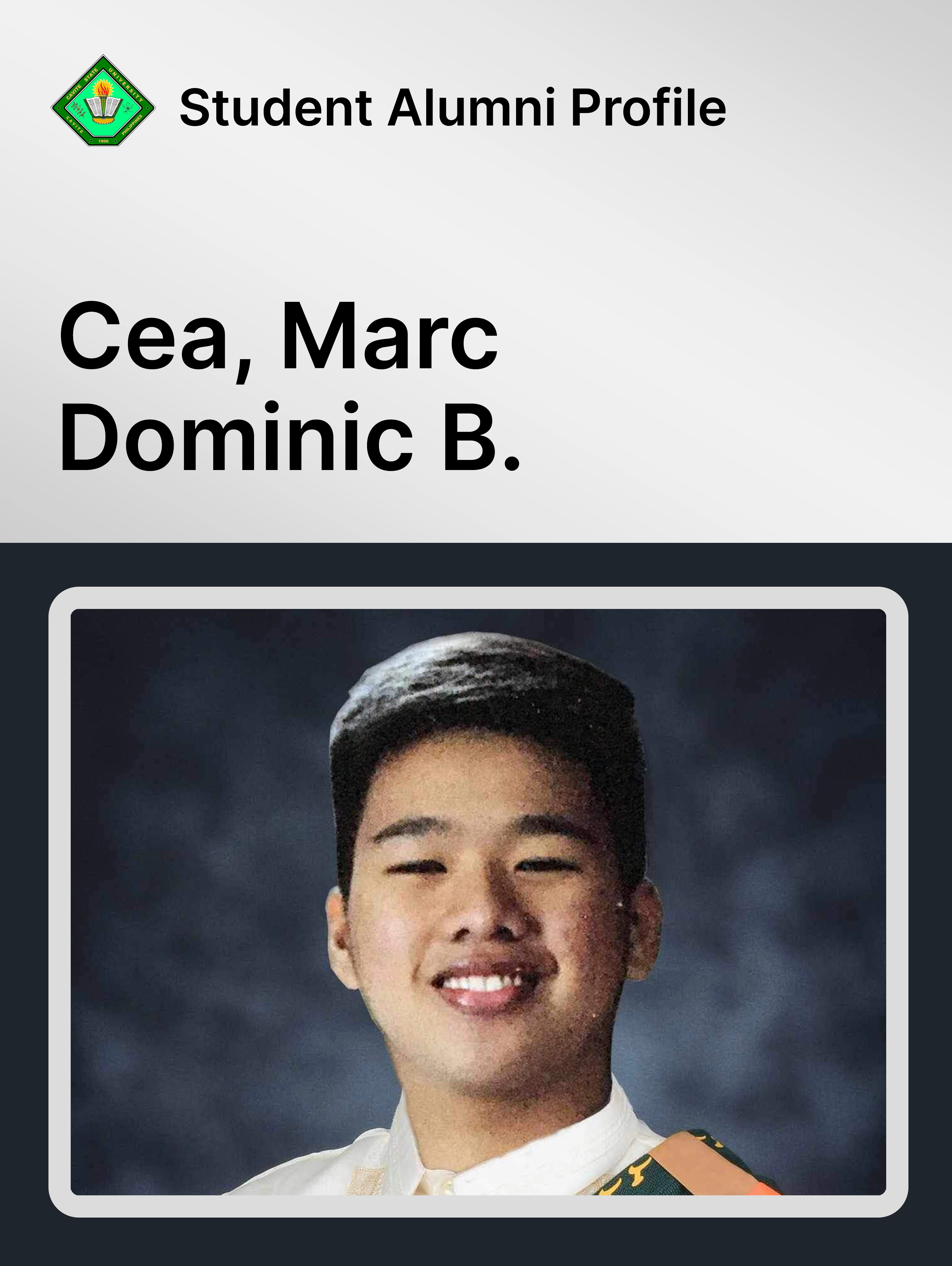Cea, Marc Dominic B.